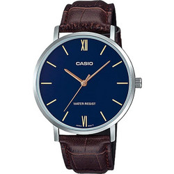 Casio Γυναικείο Ρολόι με Καφέ Δερμάτινο Λουράκι LTP-VT01L-2B