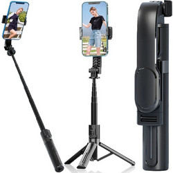 Πολυλειτουργικό Selfie Stick Τρίποδο 90cm με Bluetooth Χειριστήριο και Περιστροφή 360