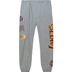 Mitchell & Ness Ανδρικό Παντελόνι Φόρμας Fleece με Λάστιχο Γκρι PSWP4850-LALYYPPPGYHT