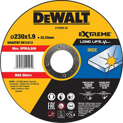 DeWalt DT43909 Δίσκος Κοπής Inox WA60TBF 1.9 x 230mm