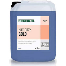 Nicochem Υπερσυμπυκνωμένο Στεγνωτικό Όξινο Πλυντηρίου Πιάτων-Ποτηριών NIC Dry Gold 10lt