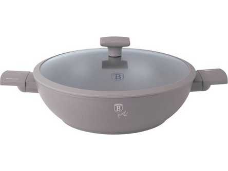 Berlinger Haus Wok Αλουμινίου Αντικολλητικό με Καπάκι 30cm BH-8095