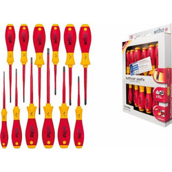 Wiha σετ 12 κατσαβίδια ηλεκτρολόγου Softfinish Electric Slimfix 1000V