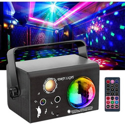 Προβολέας Φωτισμού Laser RGB Με Μπάλα Disco Και Τηλεχειριστήριο 10W 28236