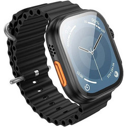 Smartwatch με Οθόνη 2.01" Παλμογράφο - Απάντηση Κλήσεων - Διαχείριση Μηνυμάτων Borofone BD10-Ultra Μαύρο