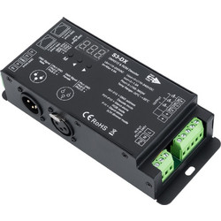 GloboStar(R) 73144 S3-DX SKYDANCE AC DMX512 High Voltage LED Strip Decoder 3 Καναλιών AC 110-240V 3 x 1.5A 360W - Max 4.6A 360W - IP20 Π16.5 x Π7 x Υ3.7cm