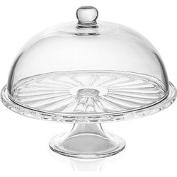 Τουρτιέρα Με Πόδι & Καπάκι Cam 280TMA2239 32x31x17cm Clear Hermia Γυαλί