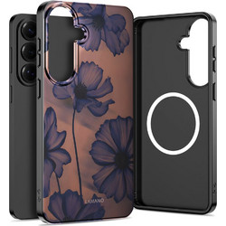 Tech-Protect Lamano MagSafe Back Cover Brown Purple (Samsung Galaxy S26)