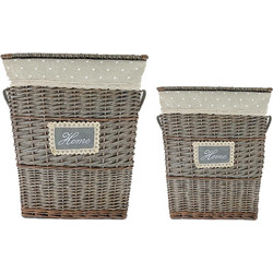 E-1473 Καλάθι Home σετ 2τμχ - 45x33x54cm / 37x26x45cm 2τμχ/κιβ