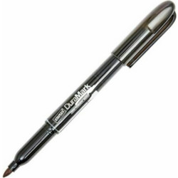 Staples Duramark Permanent Marker Black 1.5 3 Mm Round (50649) (STP50649)