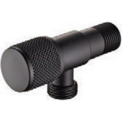 69142 Ν ΓΩΝΙΑΚΟΣ ΔΙΑΚΟΠΤΗΣ ΠΑΡΟΧΗΣ ΝΕΡΟΥ 1/2 x 1/2 BLACK MATT