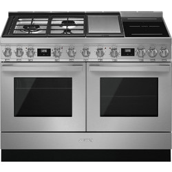 SMEG CPF120IGMPX ΑΙΣΘΗΤΙΚΗ PORTOFINO KOYZINA ΜΕ 2 ΗΛΕΚΤΡΙΚΟΥΣ ΦΟΥΡΝΟΥΣ 70/63ΛΤ ΚΑΙ ΕΣΤΙΕΣ ΑΕΡΙΟΥ/ΕΠΑΓΩΓΙΚΕΣ MULTIZONE/TTEPANYAK