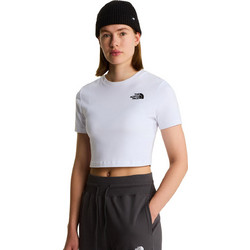The North Face Γυναικείο Αθλητικό Crop Top Λευκό NF0A55AO-FN4