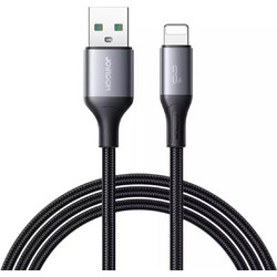 Joyroom Series S-A28 USB 2.0 Καλώδιο USB-A σε Lightning 30W 1m - Μαύρο