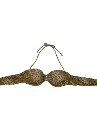 Minerva Bikini Top με Ενίσχυση Animal Print Καφέ 90-9634C-011