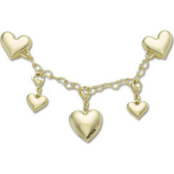 Crocs Jibbitz Gold Heart Chain