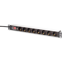 Digitus ΠΟΛΥΠΡΙΖΟ 19" 8xSch σε Sch 2m aluminium Overload protection