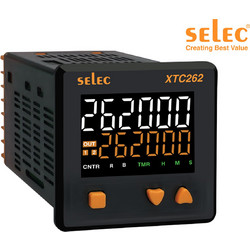 ΜΕΤΡΗΤΗΣ / ΧΡΟΝΙΚΟ ΠΙΝΑΚΑ ΨΗΦΙΑΚΟΣ 72X72 90-270VAC/VDC 2RELAY PNP/NPN XTC262 SELEC