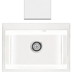 Crown R-60 Economic 6860 Ένθετος Νεροχύτης Γρανίτη Metallic Ice 60x49.5cm