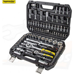 TOP MASTER 339205 ΚΑΣΕΤΙΝΑ ΚΑΡΥΔΑΚΙ 1/4" & 1/2" ΣΕΤ 94ΤΜΧ (10-6274)