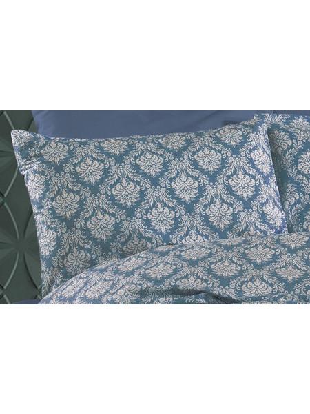 Μαξιλαροθήκη Εμπριμέ Οφηλία 279 50X70 Blue 70/30 Cott/Pol Dimcol