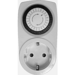 RP Μηχανικός Χρονοδιακόπτης Σούκο 24h 16A - 3680W, Βήμα 30 Λεπτών & Χειροκίνητη Παράκαμψη