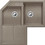 Blanco Metra 9 E Ένθετος Νεροχύτης Γωνιακός Γρανίτη Tartufo 83x83cm