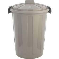 Κάδος Απορριμμάτων Outbin Εξωτερικού Χώρου Πλαστικός Με Καπάκι 60Lt Γκρι
