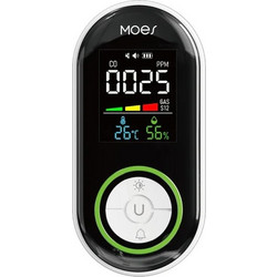 MOES Αυτόνομος Ανιχνευτής Μονοξειδίου & Φυσικού Αερίου Plug-In 4-σε-1 με LCD