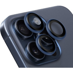 OBAL:Me Lens Protector For Apple Iphone 15 Pro/15 Pro Max Blue Titanium - (57983125792)