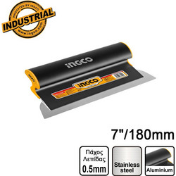 Ingco Σπάτουλα Στοκαρίσματος - Ξύστρα 7"/180mm (Inox με λαβή αλουμινίου) - HSCL00701