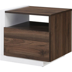 DOBLE ΚΟΜΟΔΙΝΟ 1ΠΟΡΤΑ ΚΑΡΥΔΙ ΛΕΥΚΟ 46x40x43cm LIBERTA 09-2047