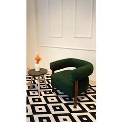 Stewe Home Πολυθρόνα Πράσινη STE-026773-P26773