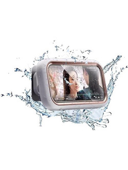 Θήκη κινητού Techsuit Phone Holder LC-999 Wall Box Case, Anti-Fog, Retractable, Adjustable, Waterproof, for 4-7" Phones Gold White