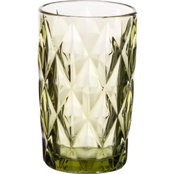 Cryspo Trio Σετ Ποτήρια Νερού Γυάλινα Kare Green 330ml 6τμχ 52.703.50