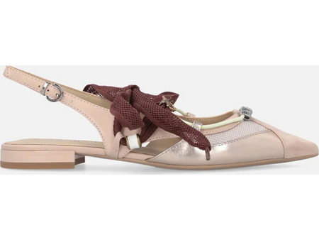 Μπαλαρίνες slingback με κορδόνια