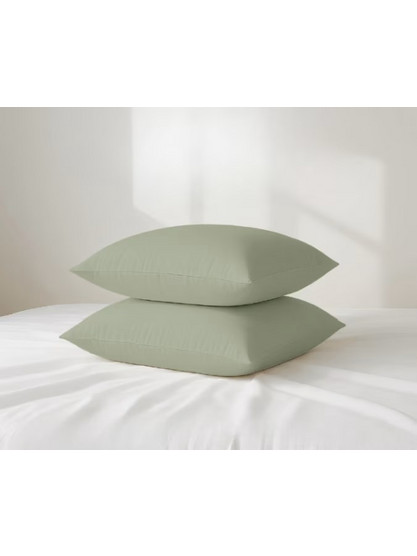Μαξιλαροθήκες Μονόχρωμες Σχ.Rainbow 52x72cm poly/cotton 144 Κλωστών Olive Flamingo