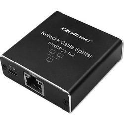 Διανομέας Qoltec Splitter Mini Switch 1x2 Port Rj45 1000mbps Usb-c Αλουμίνιο