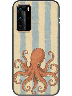 Θήκη Salt & Stripe Collection - The Drift Huawei P40 Pro Black TPU (Μαύρη Σιλικόνη)
