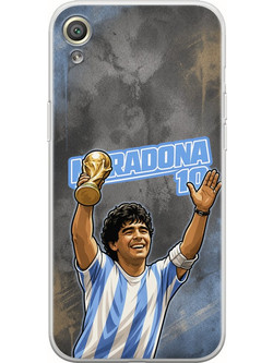 Θήκη World Stars Collection - Diego Maradona Sony Xperia XA Flexible TPU (Διάφανη Σιλικόνη)