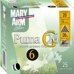 Mary Arm Puma G Φυσίγγια Συγκέντρωσης 20Cal 70mm 26gr 25τμχ