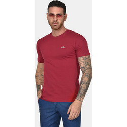 Ανδρικό T-shirt Από 100% Βαμβάκι Normal Fit Με Στρογγυλή Λαιμόκοψη - ΜΠΟΡΝΤΟ