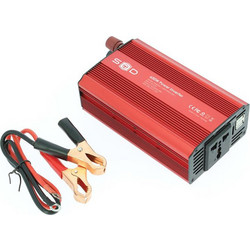 Swiss Drive Power Inverter Αυτοκινήτου από 12V σε 230V 600W + 2 usb 2.1A