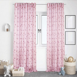 Flamingo Παιδική Κουρτίνα με Τρουκς 140x260 Pink