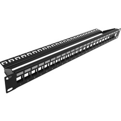 Πρόσoψη patch panel 24 θυρών 1U