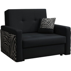 PoliHome Πολυθρόνα Κρεβάτι Μαύρη Vivia Mel 162548579