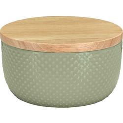 Θήκη για Βαμβάκι Dotty Από Κεραμικό - Πράσινο 13,3x8,5 εκ