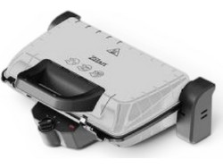Zilan ZLN4021-GRY Τοστιέρα Γκριλιέρα με Αποσπώμενες Πλάκες για 2 Τοστ 1600W