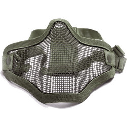 ΜΑΣΚΑ AIRSOFT Μεταλλική, μισή, Πράσινη OD green
