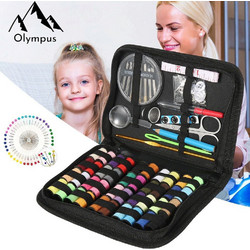 Olympus Σετ 130τμχ Εργαλείων Ραπτικής για Επιδιόρθωση Ρούχων σε Μαύρη Θήκη με Φερμουάρ(best seller 2024)